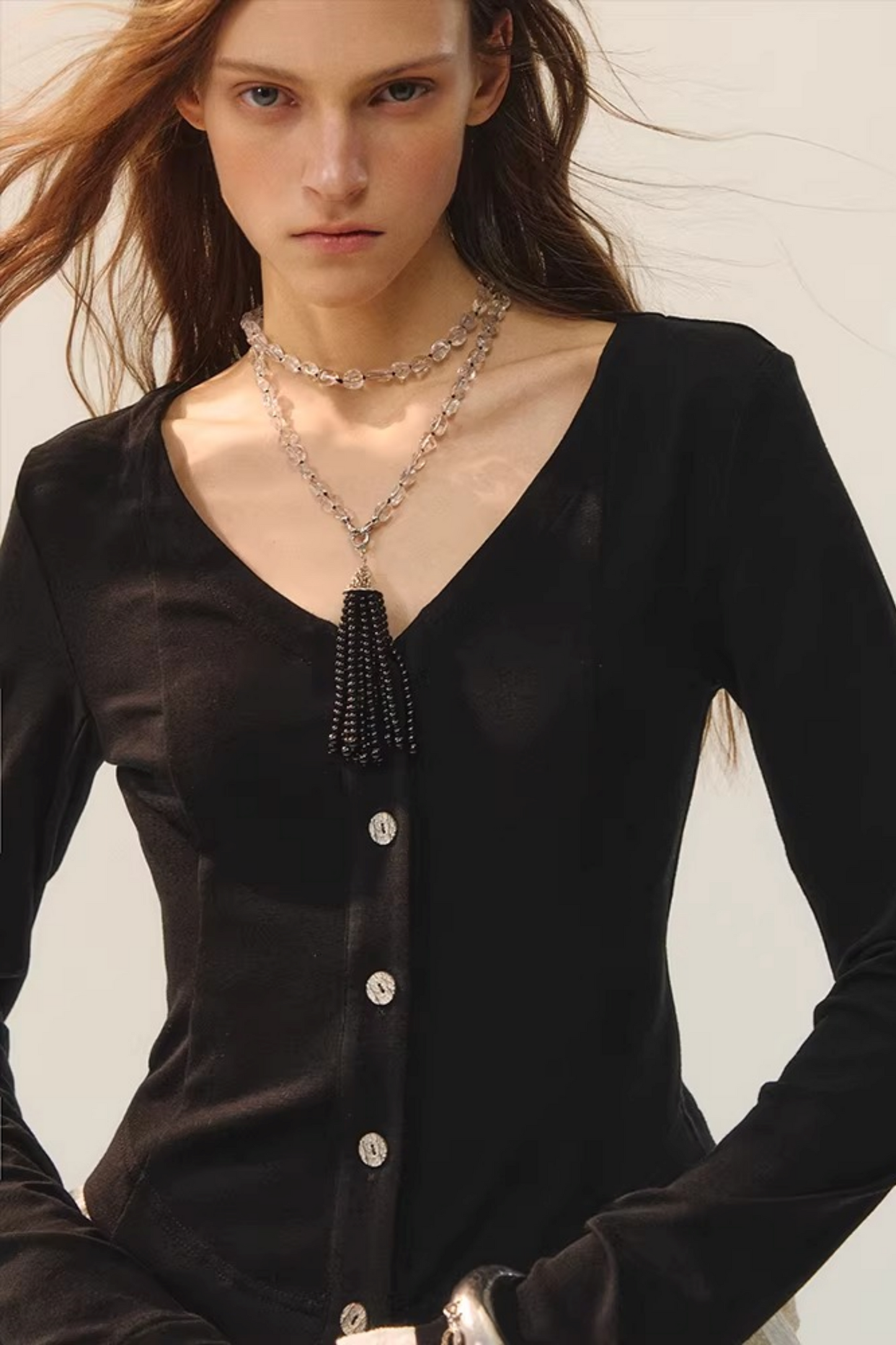 Woll-Spitze Patchwork Oberteil Rock Set