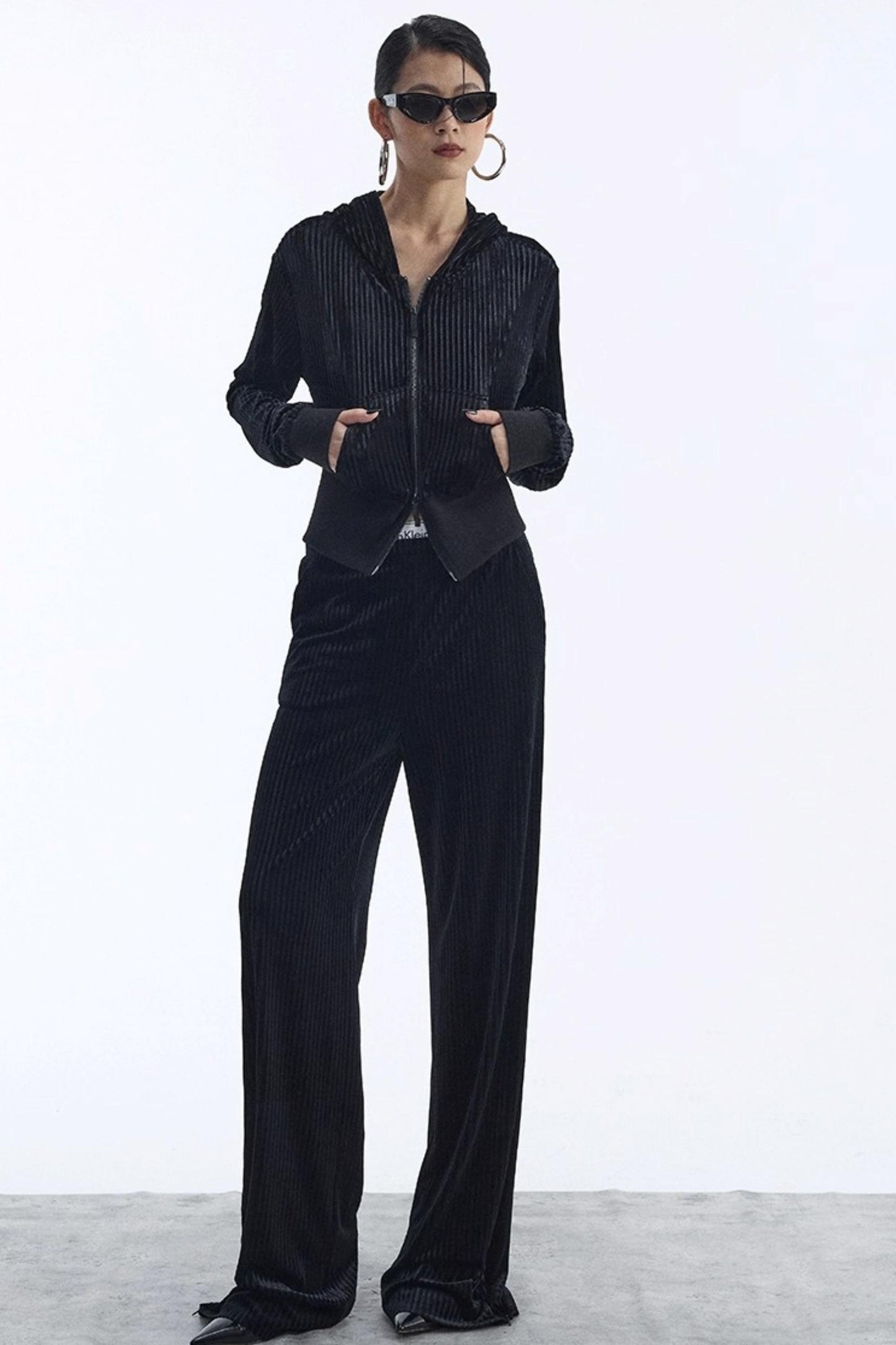 Winter Velour Hooded Top Set-Up