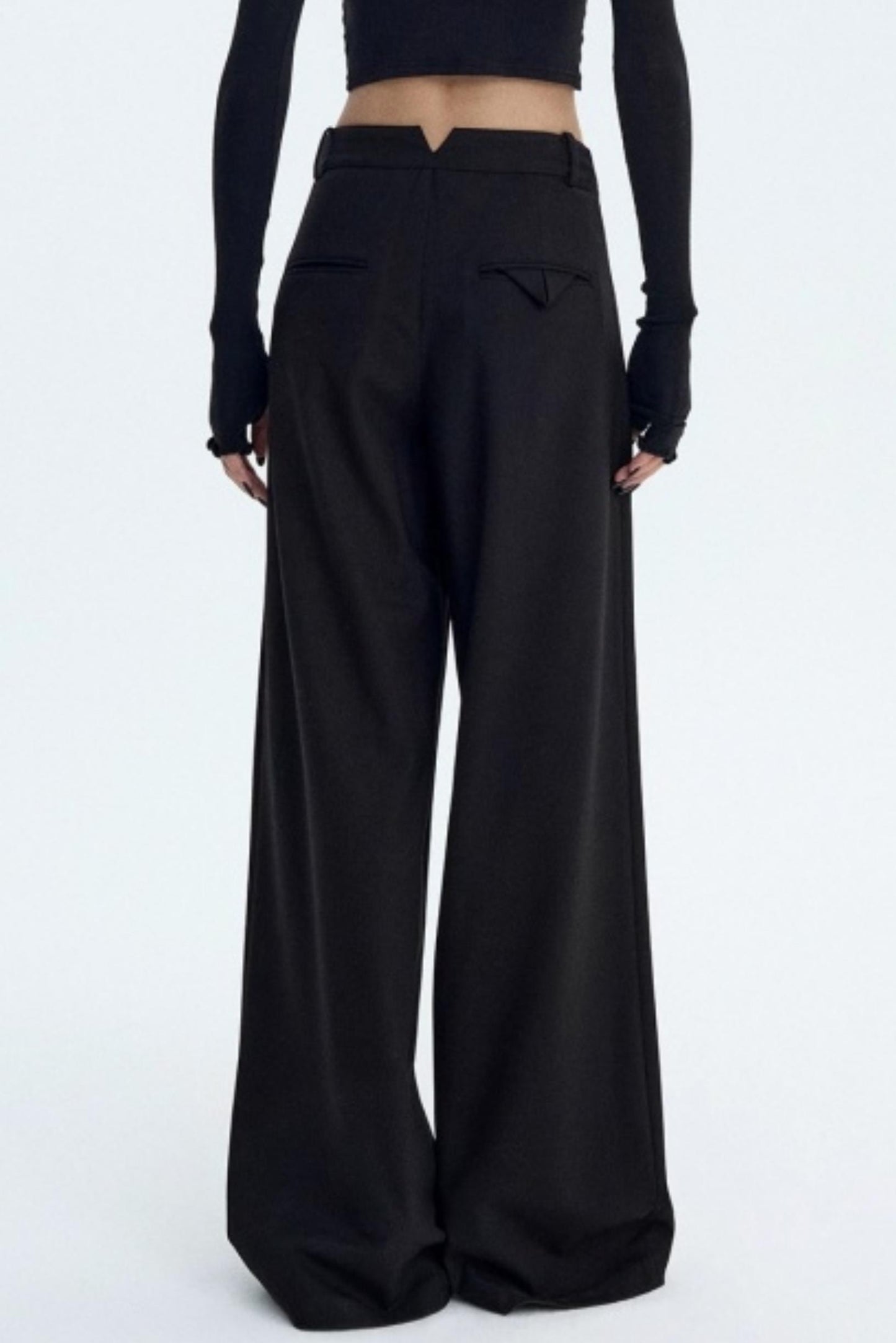 Intellectual Black Pleated Pants