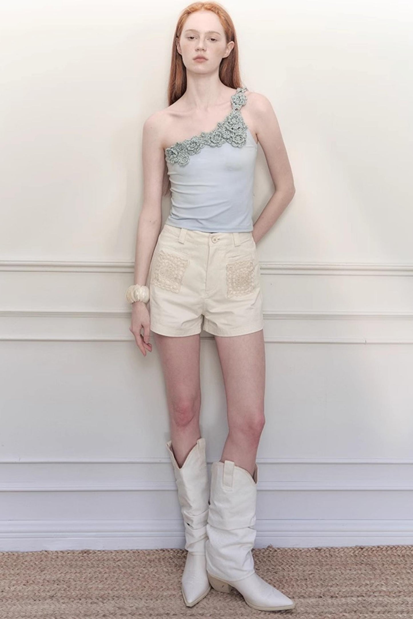 Bamboo Ribbon Summer Bustier Top