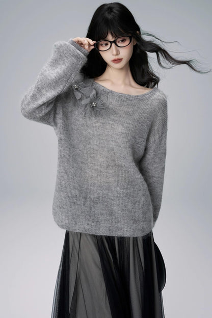 가을 모헤어 스웨터