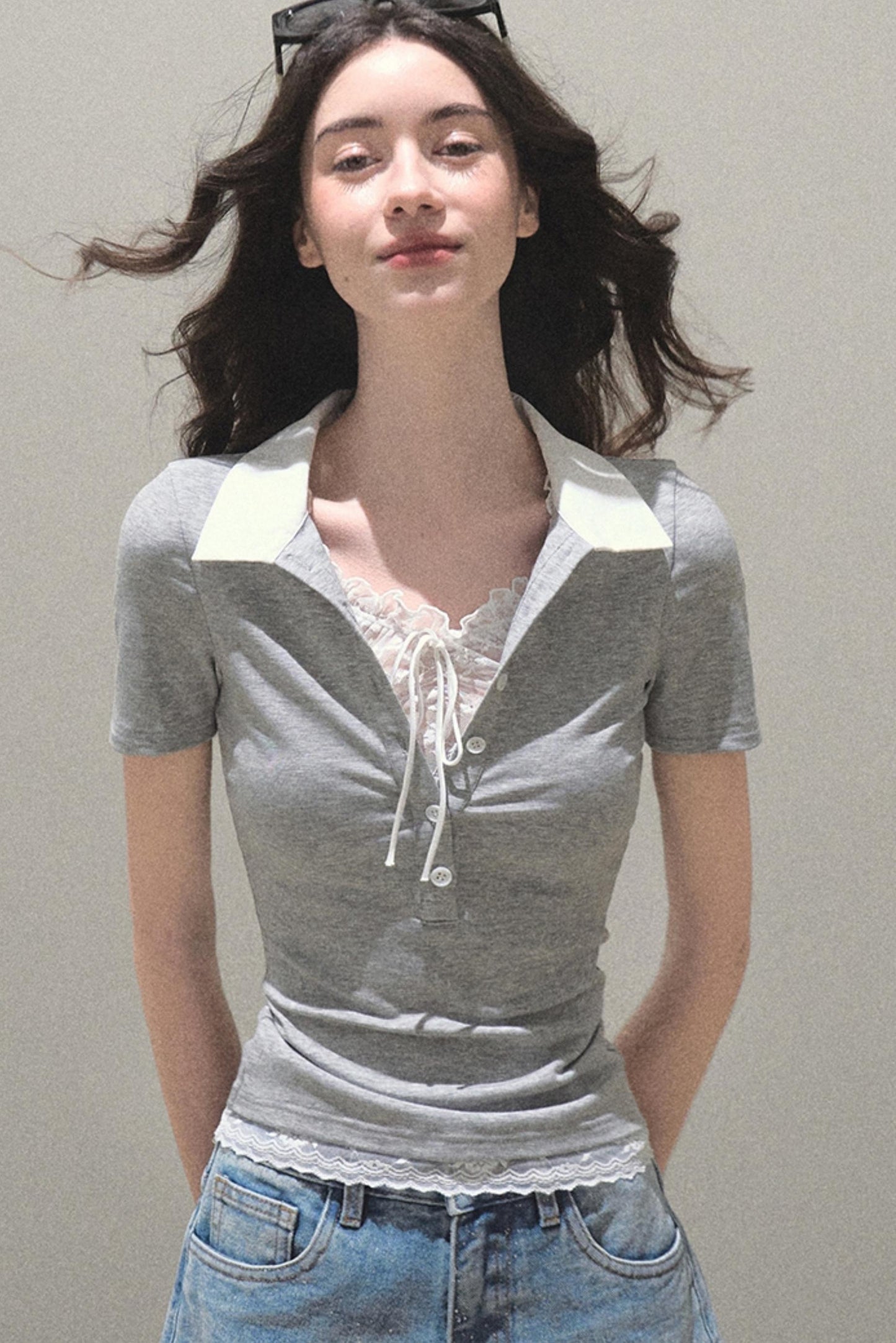 Vintage Skinny Denim Shorts