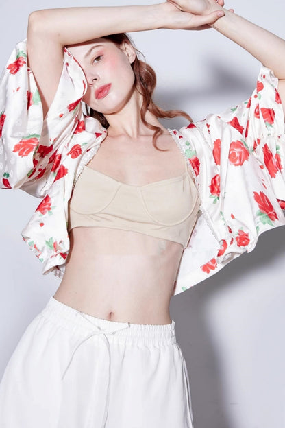 Deconstructed Rose Beaded Jacket