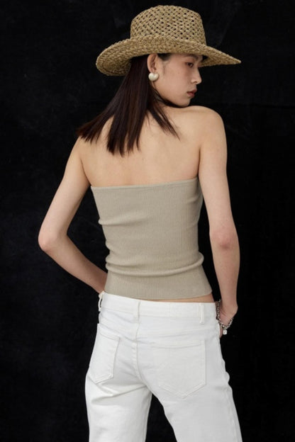 Reversible Green Halter Top