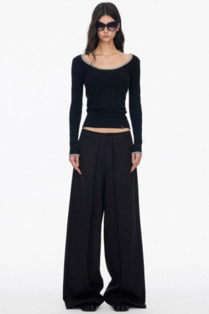 Luxury Pleated Draped Pants