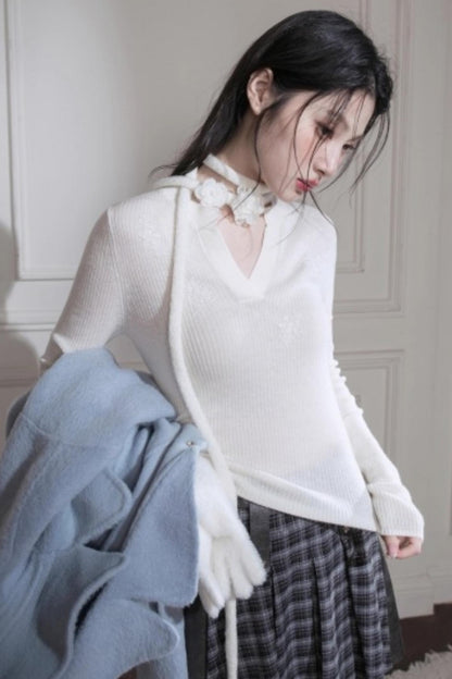 Sheep Wool Sequin Top