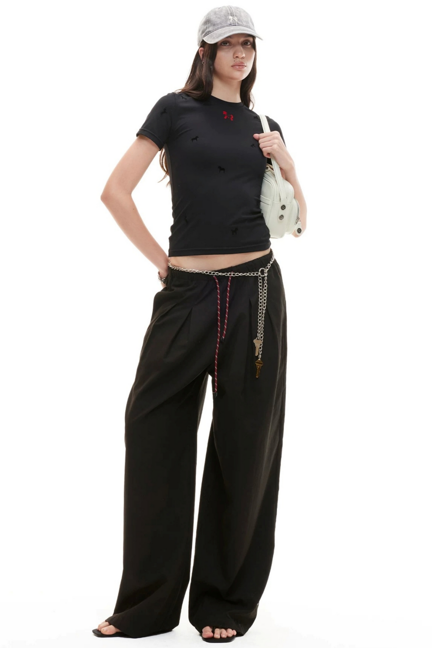 Silky Tencel Pleated Pants
