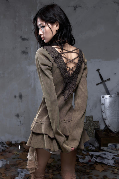 Palace Deep V-Neck Knitted Dress