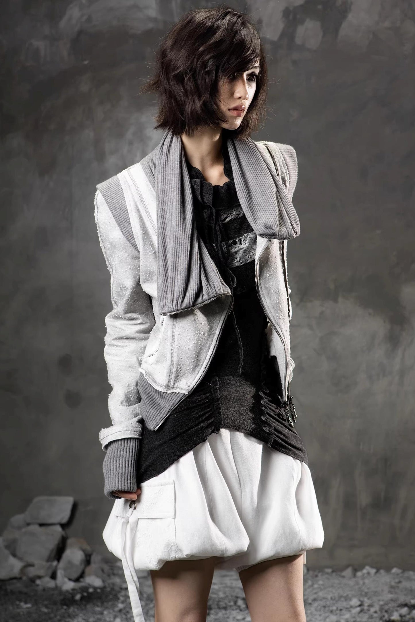 Stacked Collar Jacket