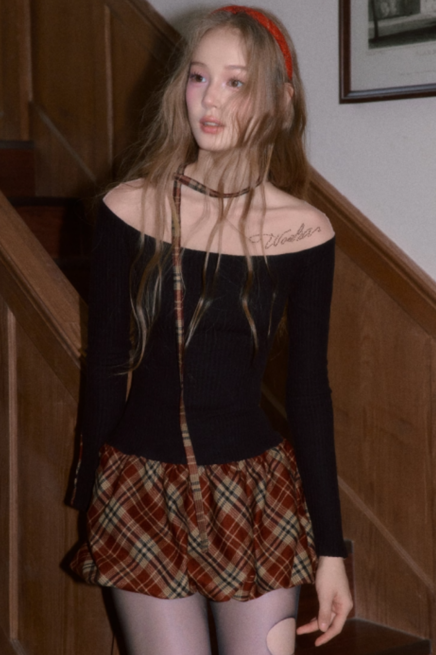 Color-Blocking Floral Dress