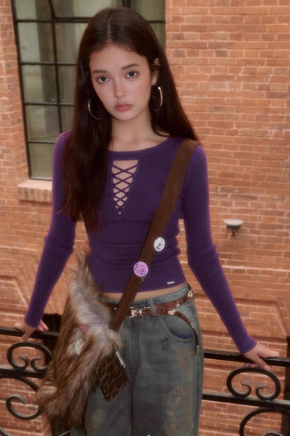 Sweet Strap Slim Knitwear