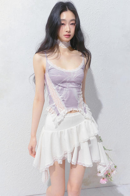 Romantic White Skirt