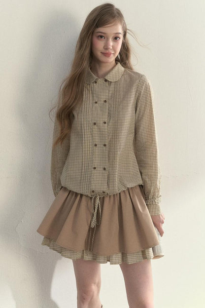 Retro Khaki Tutu Skirt