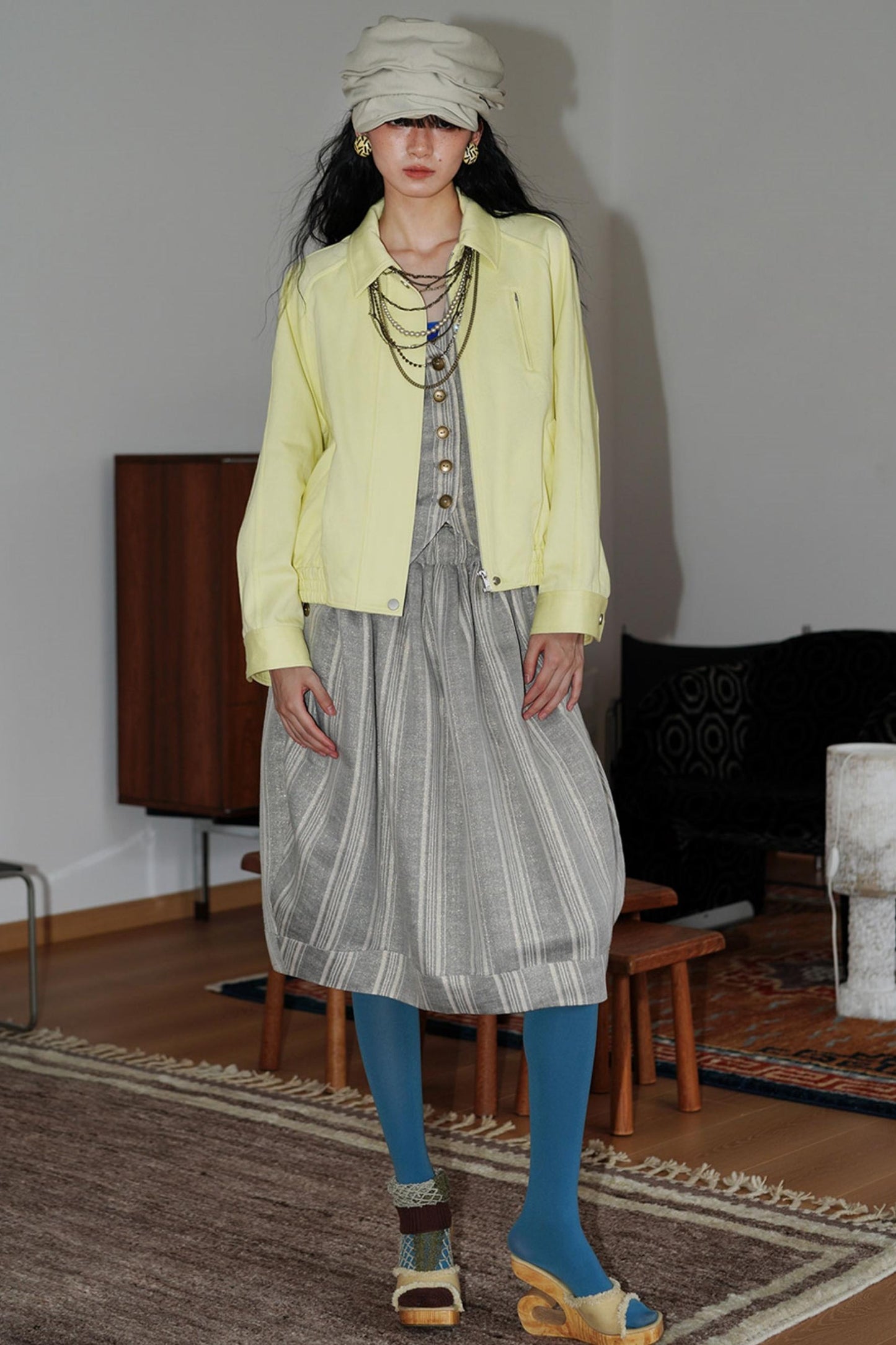 Solid Retro Short Casual Jacket