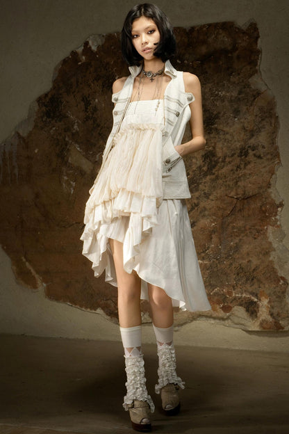 Sleeveless Gothic Halter Top