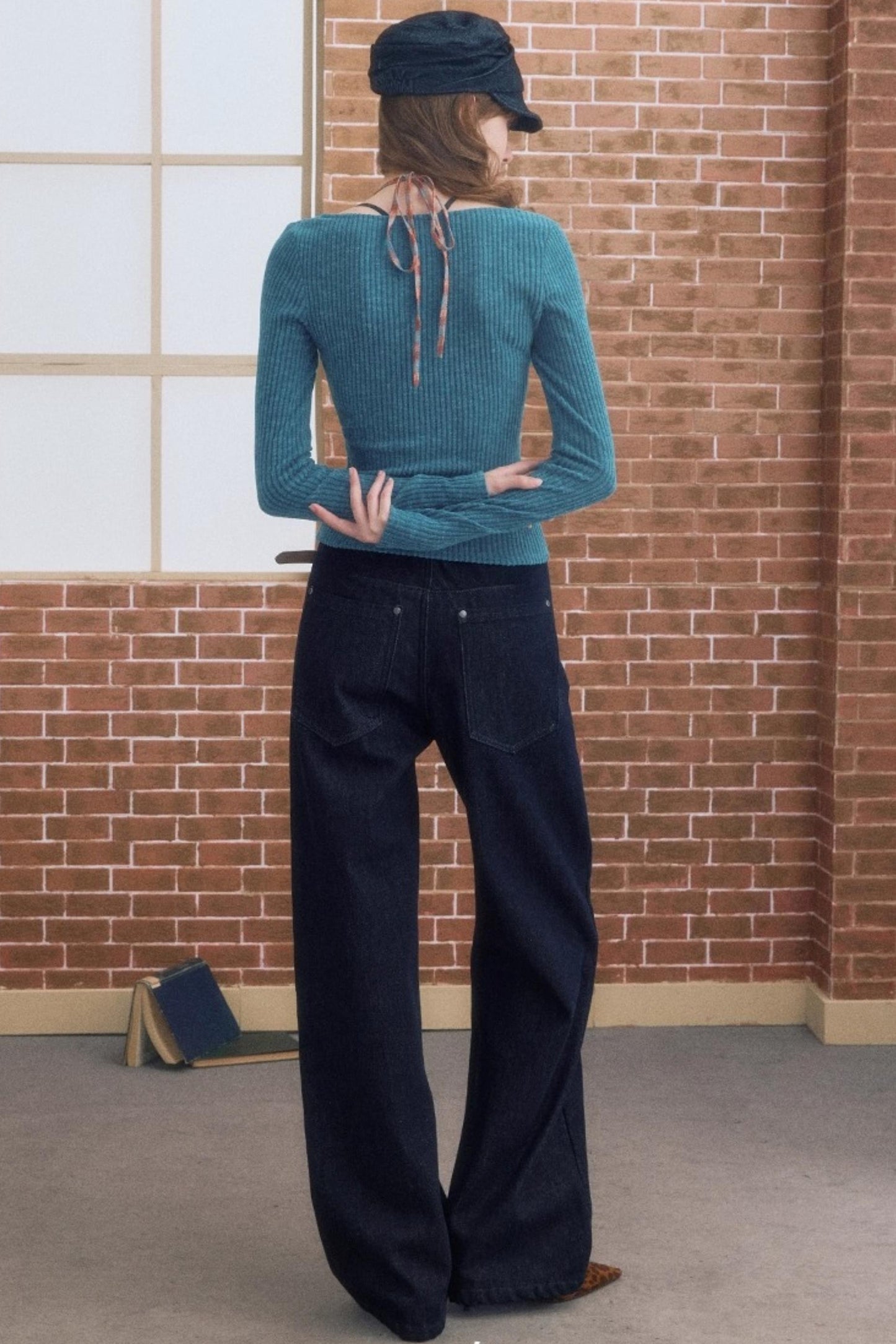 Contrasting Halterneck T-Shirt