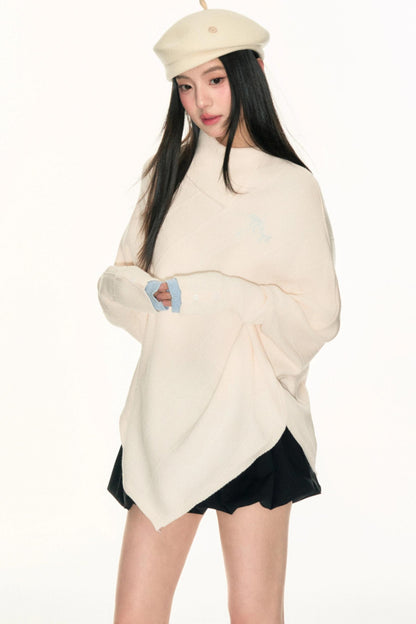 Embroidery Logo Cape Knitwear