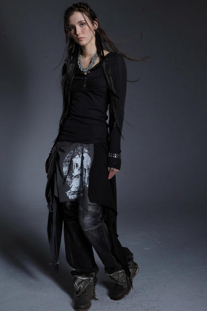 Autumn Original Fringe Wrap Skirt