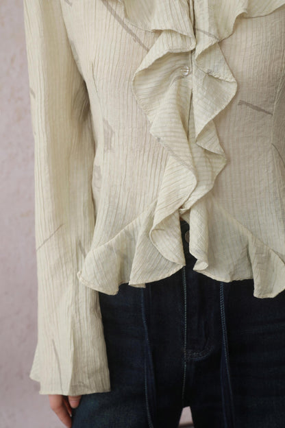 Malt Yellow Ruffle Top