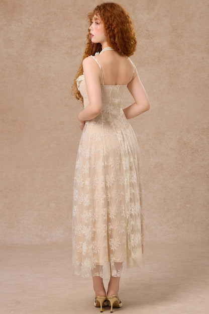 Slimming White Long Dress