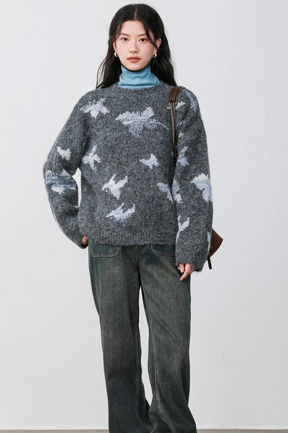 Haze Blue Two-Piece Sweater