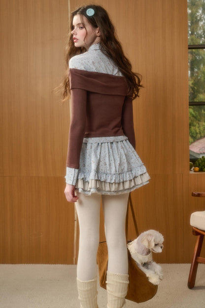 Tundra Lace Patchwork Top & Skirt Set-Up