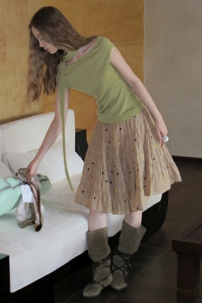 Sparkling Polka Dot Skirt