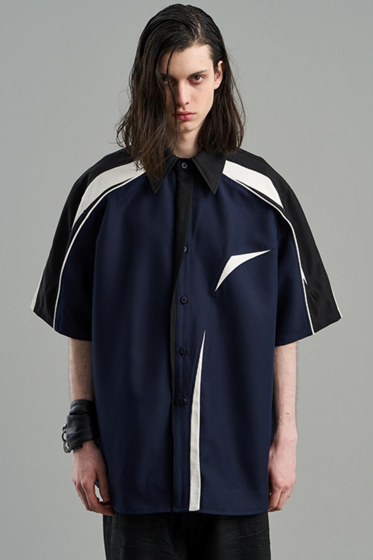 Asymmetric Color Shirt