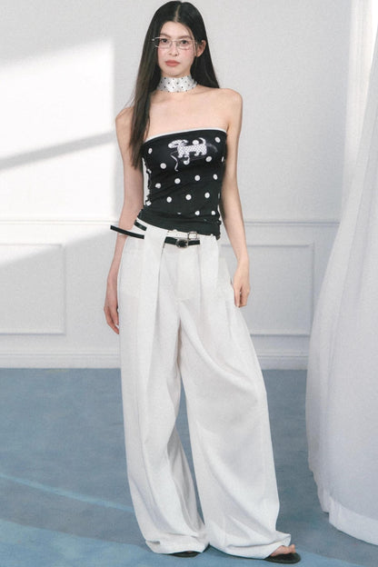 Original Puppy Print Fitted Top