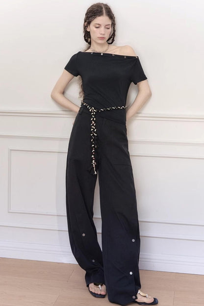 Elegant Wide-Leg Pants
