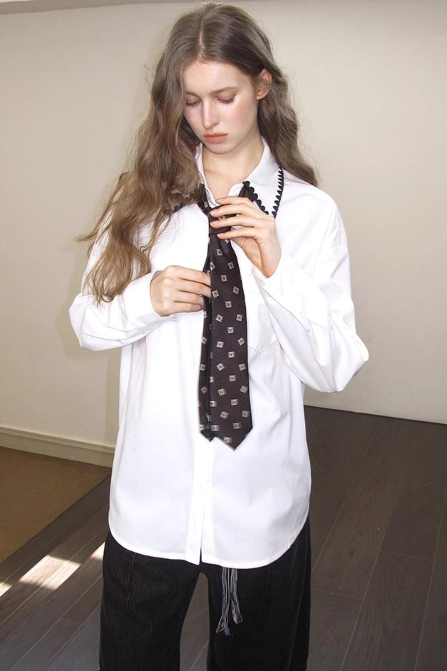 Shell-Edged Corduroy Winter Shirt