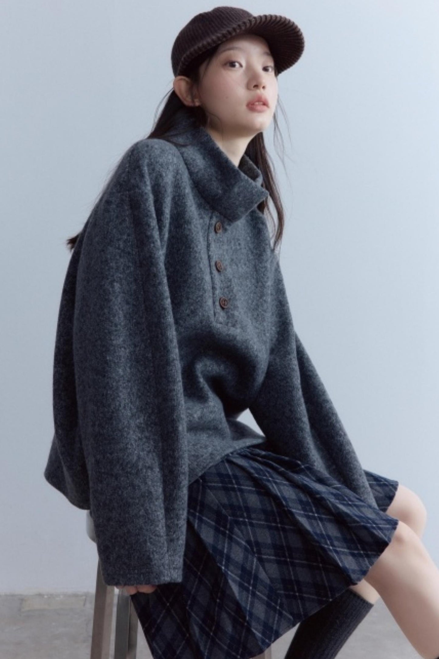 Versatile Scottish Plaid Pleated Skirt