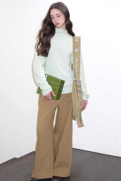 Superfine Wool Mint Sweater