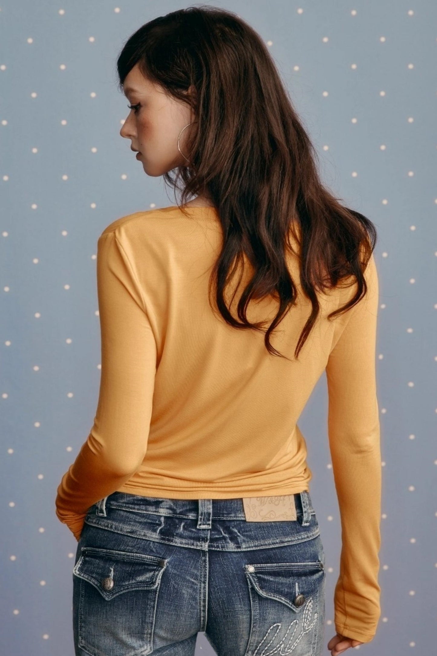 Winter V-Neck Long-Sleeved T-Shirt