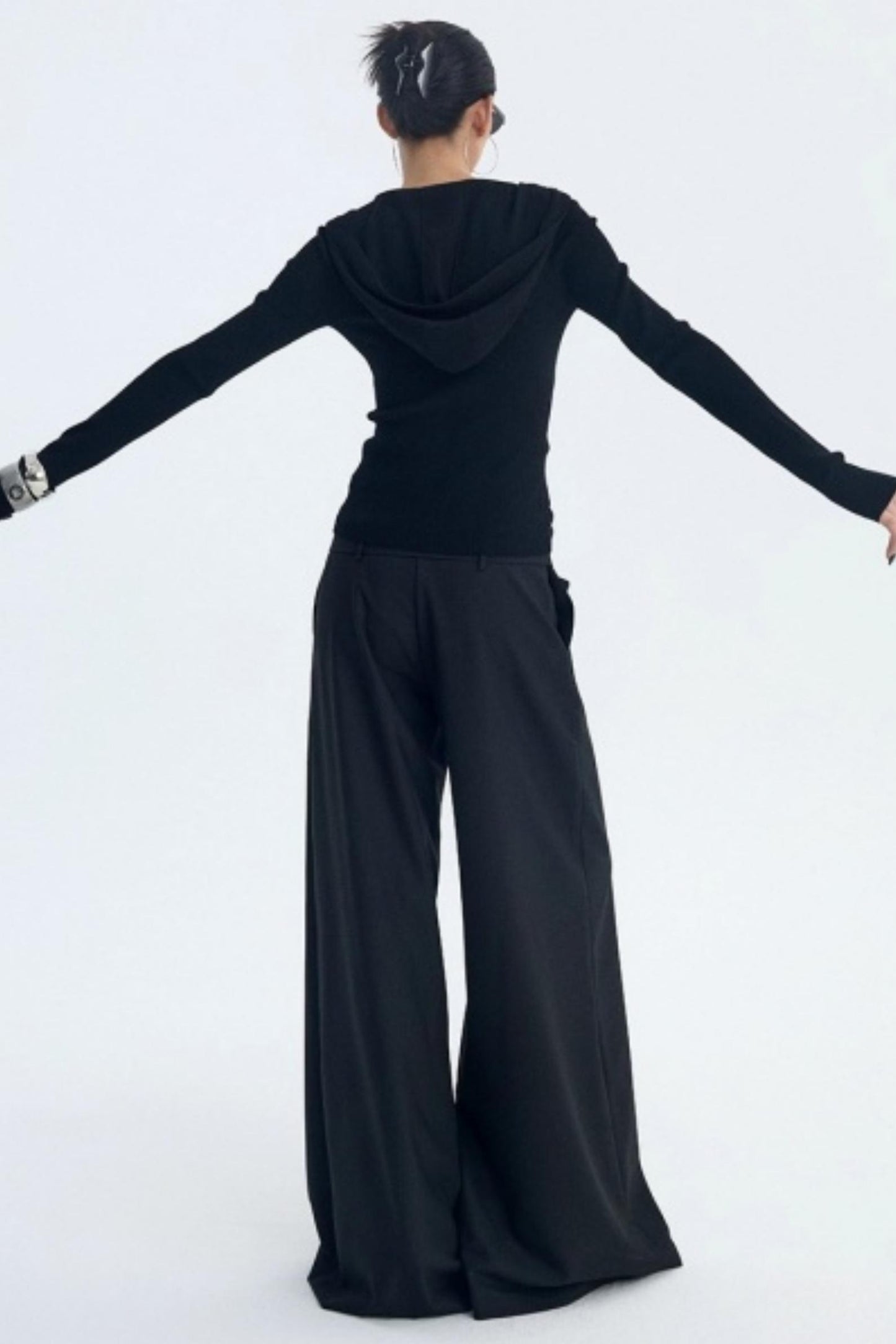 Wool Blend Hooded Cardigan