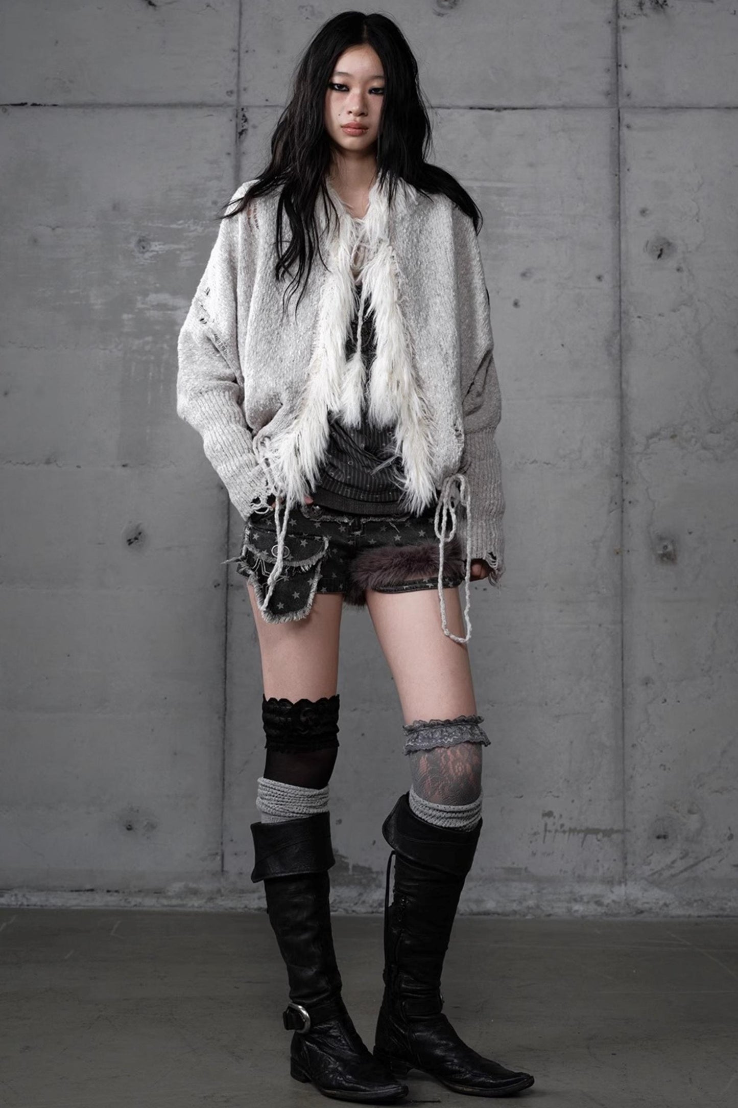 Lazy Vintage Hooded Sweater Coat