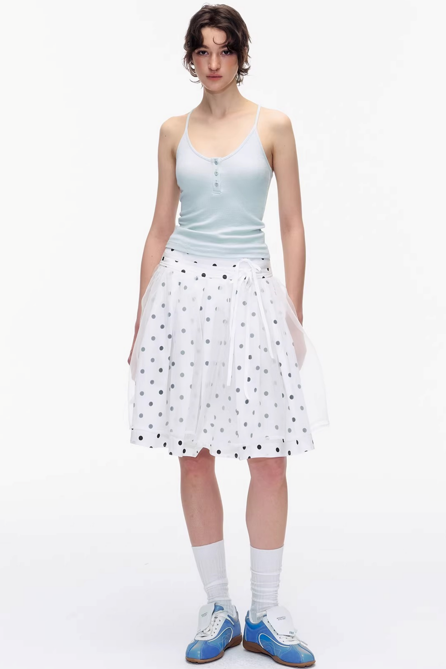 Pure Cotton Polka Dot Skirt