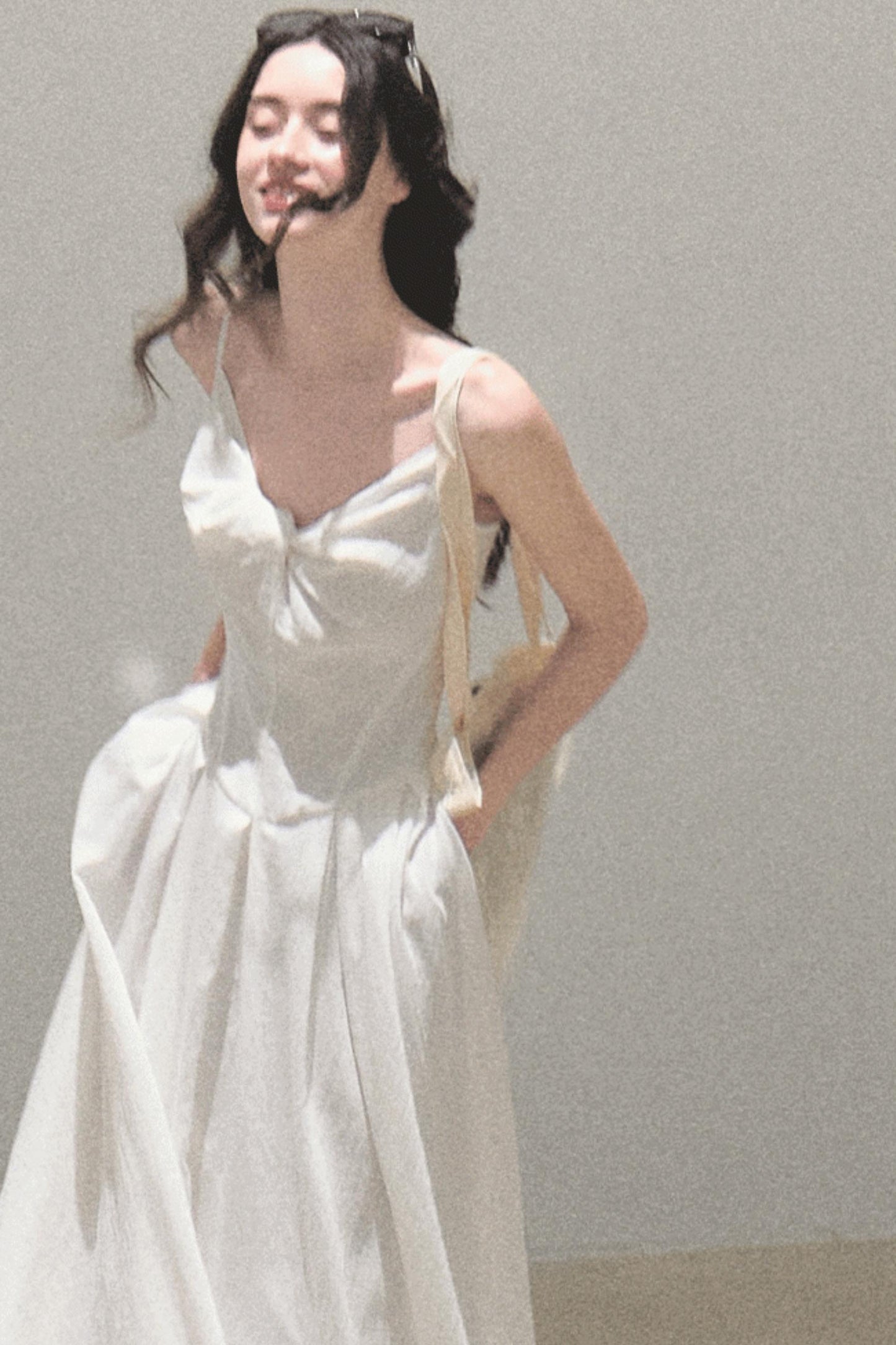 Vintage Ice Linen Camisole Dress