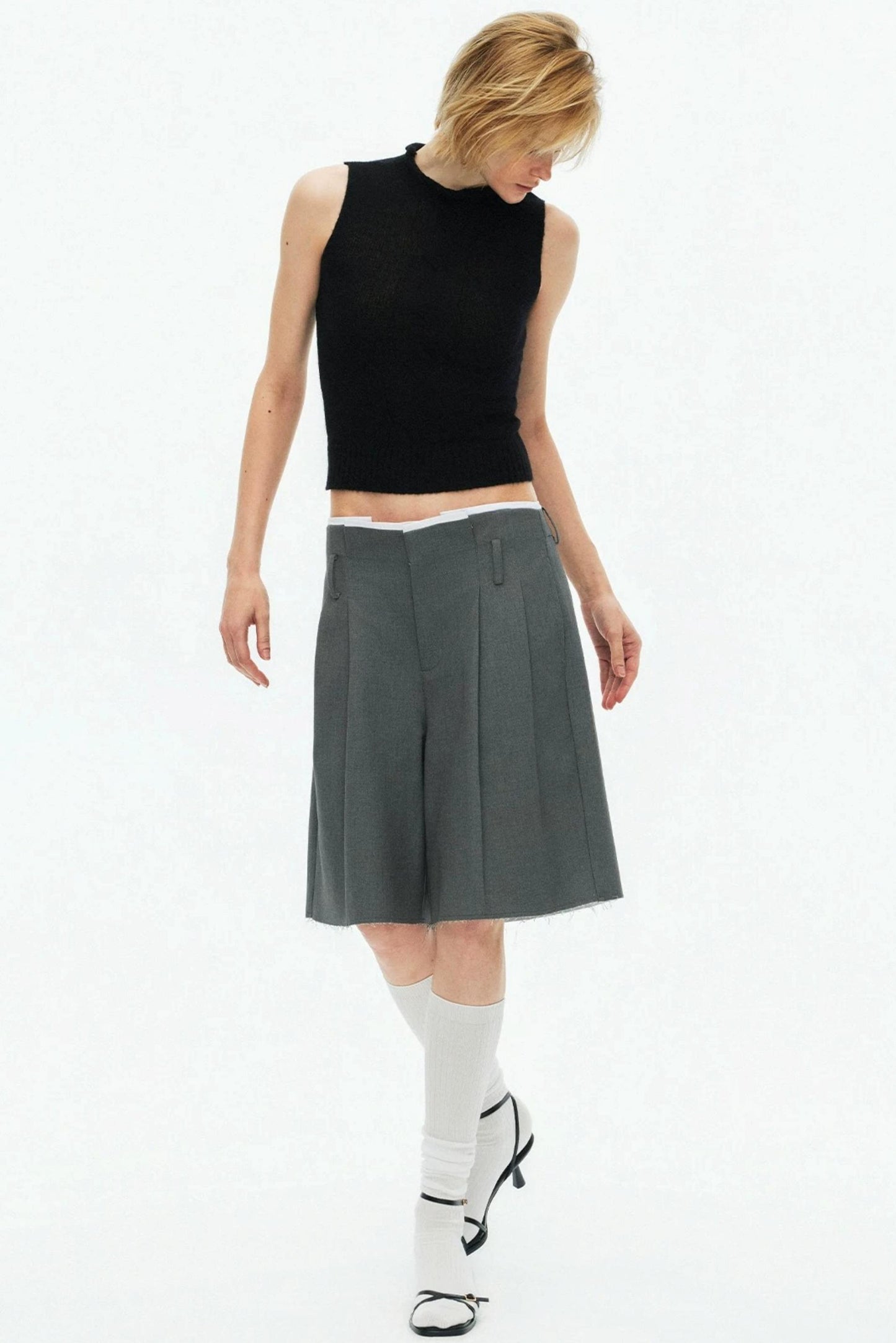 Multi-Color Mohair Knitted Vest