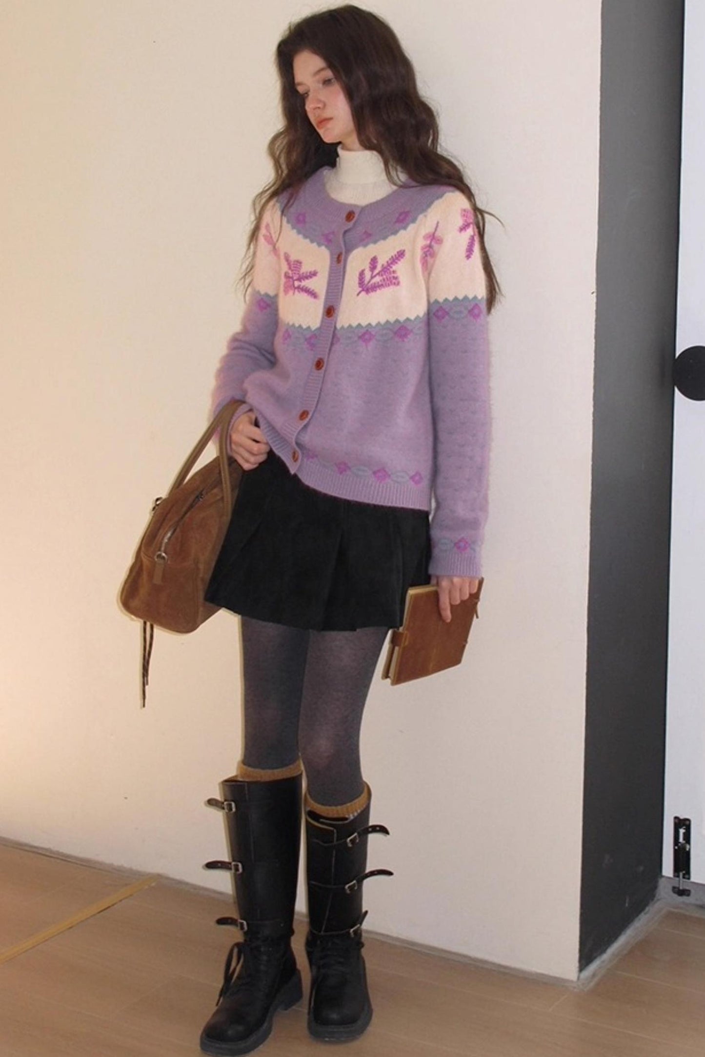 Cream Snow Vintage Cardigan