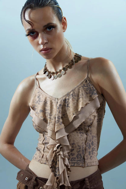 Ruffle Snake Camisole