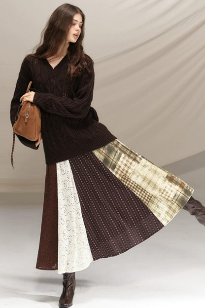 Raccoon Wool Crochet Sweater