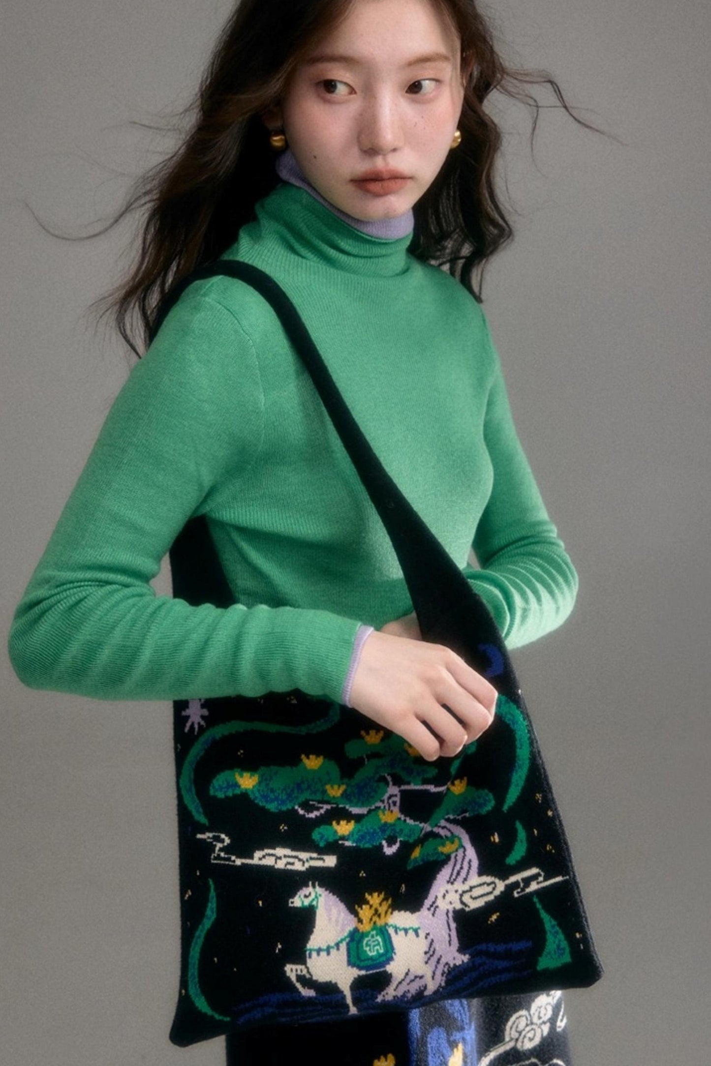 Chinese-Style Knitted Dress Set-Up