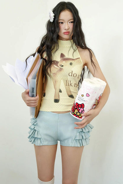 Ruffle Lace Bud Shorts