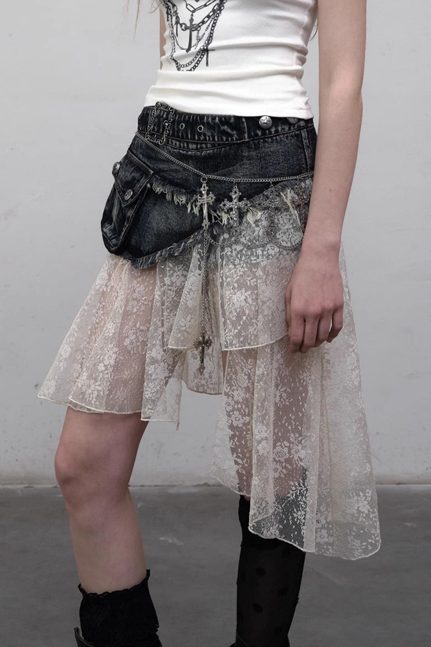 Lace Bustier Skirt