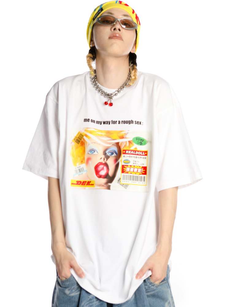 “Life Fucks Me  So Hard" Culture Over Size Short Sleeve T-Shirt