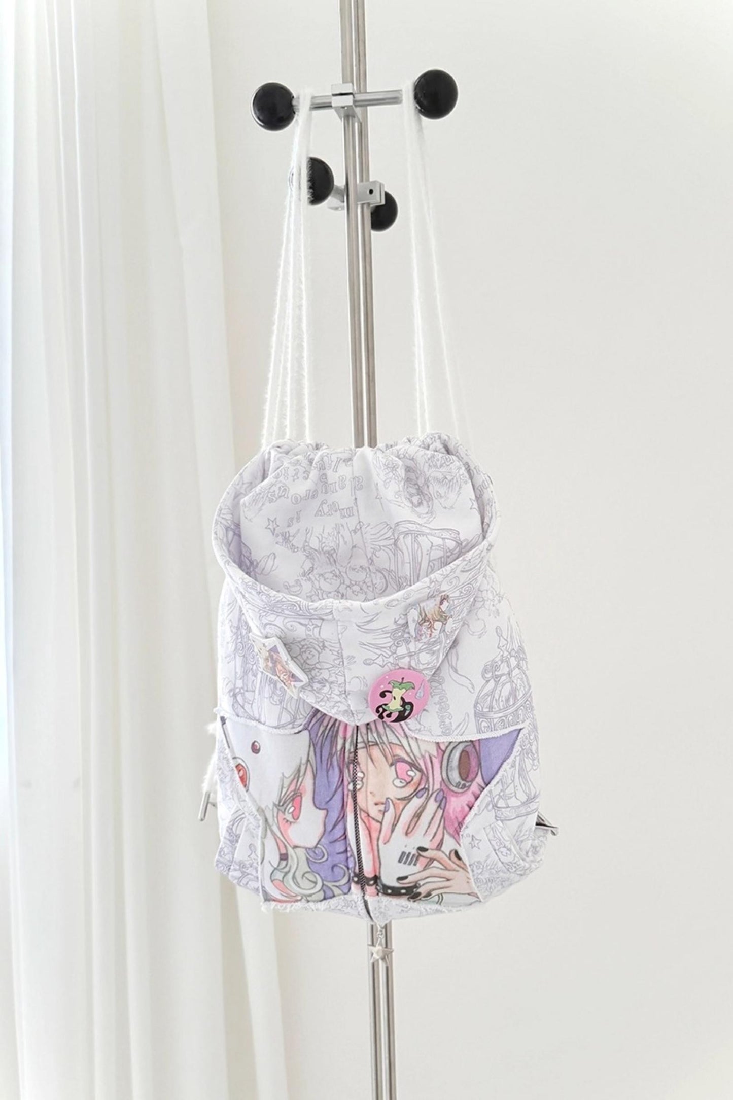 Dreamcore Double Shoulder Sweatshirt Drawstring Bag