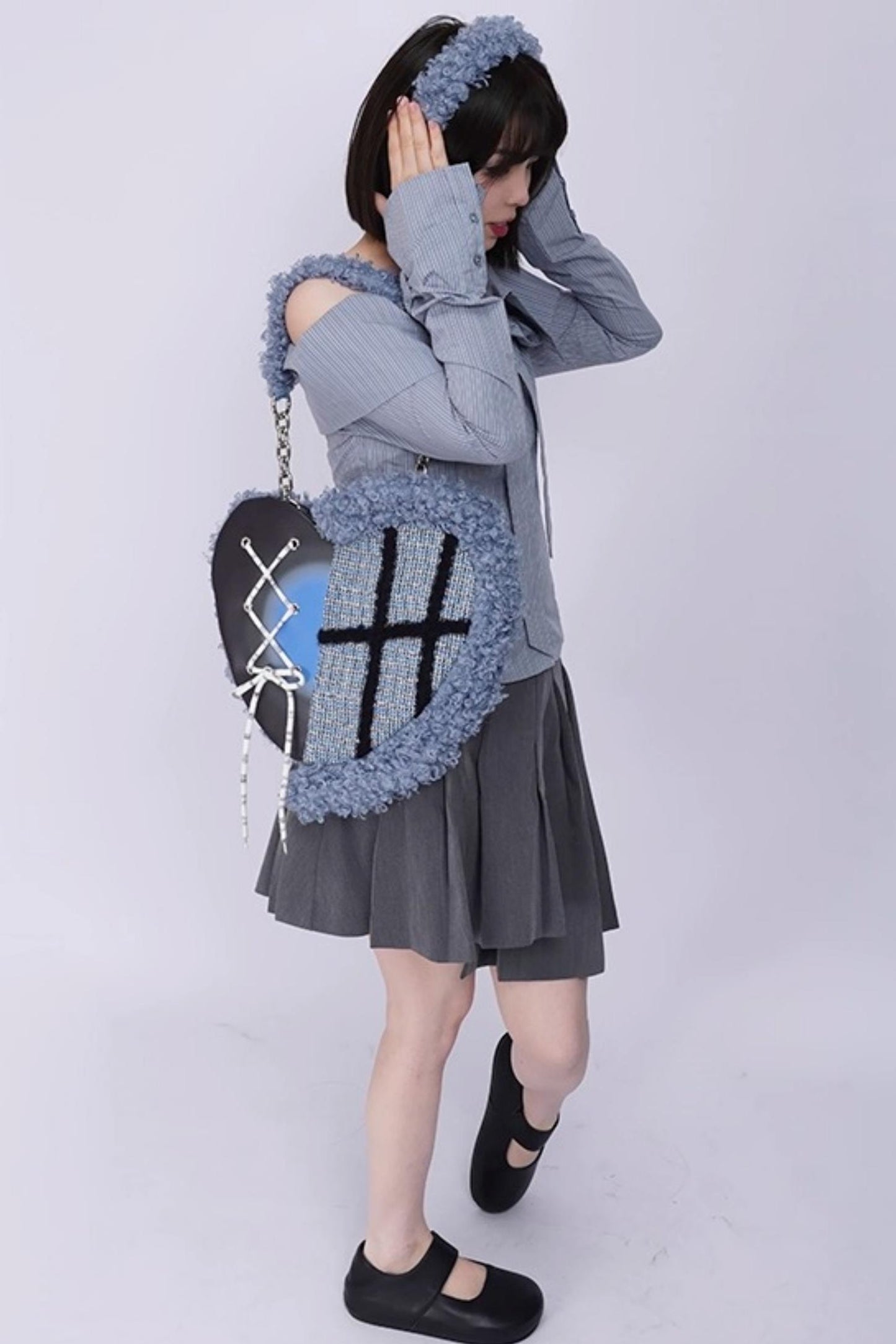 Graffiti Patchwork Heart Bag