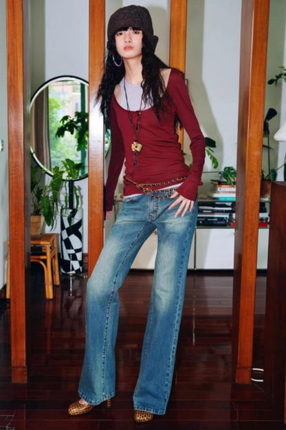 Slim Silk Wool Base Layer Top