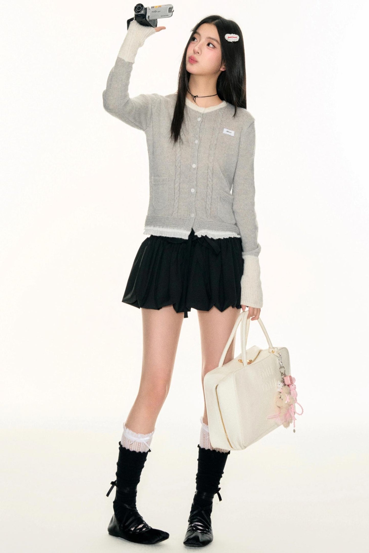 Layered Lace Short Sleeve Shirt Set-Up